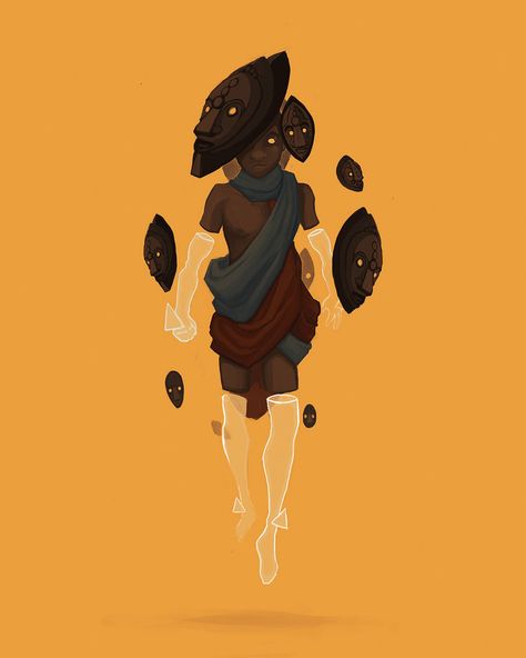 E - Emere by AlterIcon in traditional Yoruba culture, is a child who can travel between the spiritual and physical world at will. Dragon Turtle, Afrofuturism Art, African Mythology, Afrocentric Art, Black Artwork, Mythology Art, Black Art Pictures, Fantasy Concept Art, Afro Art