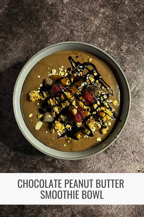 Get ready for a delicious treat with our Chocolate Peanut Butter Smoothie Bowl! Made effortlessly with the Optimum 9400X commercial blender, this creamy delight is perfect for satisfying your cravings. Indulge in rich chocolate and peanut butter flavors, making it an ideal breakfast or snack. Treat yourself to a bowl of pure bliss with every spoonful! Recipe by @Theboywhoblends https://www.instagram.com/theboywhoblends/ Chocolate Peanut Butter Smoothie Bowl, Butter Flavors, Peanut Butter Smoothie Bowl, Chocolate Peanut Butter Smoothie, Peanut Butter Smoothie, Chocolate And Peanut Butter, Snack Treat, Smoothie Bowl, Chocolate Peanut Butter