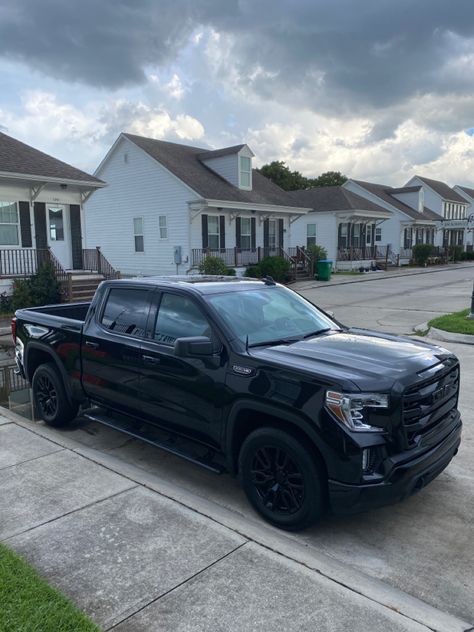 Gmc Sierra Blacked Out, Gmc Sierra Elevation, 2021 Gmc Sierra, Gmc Denali, Custom Vehicles, Dropped Trucks, Black Truck, Suv Trucks, Thomas Shelby