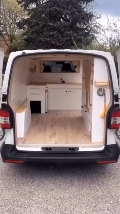 Discover this VW Transporter Van Build.   Rate this van conversion from 1-10 🤩 —  Are you ready to shine a spotlight on your campervan and van life adventures? 🚐✨  #homeiswhereyouparkit #nomadlife #vanlifedreams #offgridliving #vanlifecamper #diversifyoutdoors #solofemaletraveler #tinyhomeconversion #vanconversion #vanbuilding Work Van Camper, Van Set Up Ideas, Camper Van Conversion Ideas, Vw Van Conversion, T5 Van Conversion, Easy Van Conversion, Transporter Van Conversion, T4 Van Conversion, Vito Van Conversion