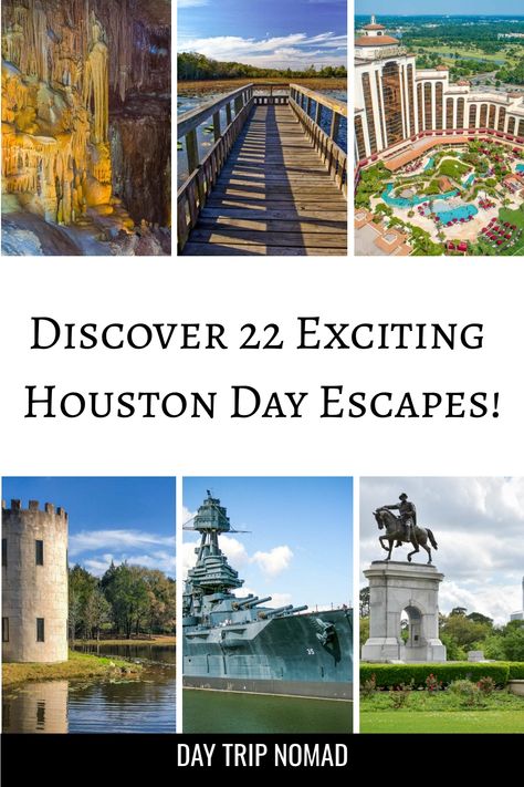 Embark on a journey of exploration and adventure with our comprehensive Houston day trips guide. Transform your day off into an unforgettable experience by uncovering hidden gems just a quick drive away. Seize the opportunity to indulge in thrilling escapades, immerse yourself in nature's beauty, or relish local culture without straying too far from home base. Embrace wanderlust with exciting possibilities waiting right at your fingertips in the vicinity of Houston. Day Trips From Houston, San Jacinto Monument, 2 Days Trip, Best Weekend Getaways, Explore City, Texas City, Far From Home, San Jacinto, Natural Bridge