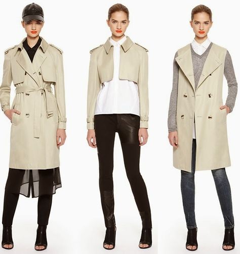 :: dkny 3-way trench :: Convertible Clothing, Ropa Upcycling, Donna Karan, In Boston, Trench Coats, Fashion Details, Signature Style, Passion For Fashion, Fashion Ideas