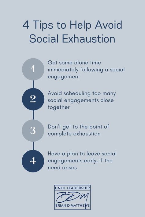 Too much socializing? Here are fours ways for the introverted leader to recover, eliminate or minimize the effects of social exhaustion. #introvert #unlitleader #unlitleadership #socialexhaustion #morningquickie Social Exhaustion, Introverted Leader, Strategic Leadership, Together Lets, Leadership Tips, Social Engagement, Introverted, Self Awareness, Emotional Intelligence