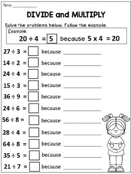 3rd Grade Division Worksheets by Dana's Wonderland | Teachers Pay Teachers 3rd Grade Division Worksheets, Division Facts Worksheets, 3rd Grade Division, 3rd Grade Multiplication, Math Division Worksheets, Teaching Math Strategies, 4th Grade Math Worksheets, 3rd Grade Math Worksheets, Division Facts