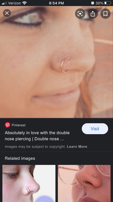 Double Nose Piercing Same Side Hoop, Double Nose Piercing Same Side, Dream Piercings, Double Nose Piercing, Piercing Inspiration, Nose Ring Jewelry, Nose Piercing Hoop, Piercing Inspo, Pretty Ear Piercings