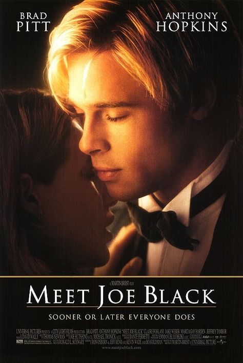 Meet Joe Black (1998) Jennifer Aniston 90s, Meet Joe Black, Brad Pitt Movies, Claire Forlani, Movie Posters For Sale, Full Mon, Sir Anthony Hopkins, Joe Black, Jung Il Woo