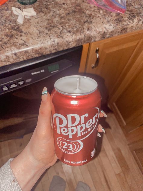 Dr Pepper Crafts Diy, Dr Pepper Flower Bouquet, Dr Pepper Candle, Doctor Pepper, Weird Candles, Dr Pepper Can, From Tiktok, Yummy Comfort Food, Dr Pepper