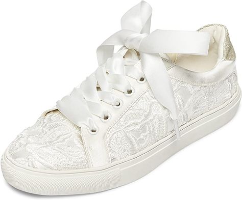 Amazon.com: JIAJIA 8833 Wedding Shoes Bridal Sneakers Flats Bride Tennis Shoes Lace Sneakers Colour Ivory,Size 7.5 B(M) US/38 EU : Clothing, Shoes & Jewelry Bride Tennis Shoes, Baskets 2022, Bride Flats, Wedding Shoes Sneakers, Comfortable Bridal Shoes, Bridal Sneakers, Wedding Sneakers, Bridal Flats, Wedding Shoes Lace