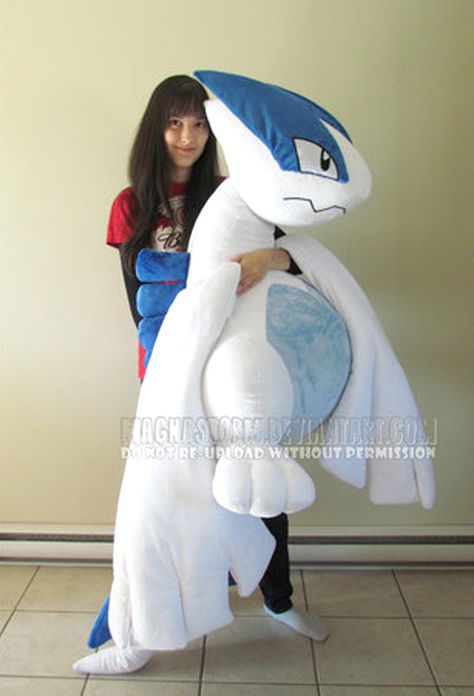 Giant Lugia Plush! #pokemon #lugia #nintendo #anime #plush #plushies Lugia Pokemon, Plush Pokemon, Pokemon Stuffed Animals, Pokemon Lugia, Pokemon Room, Pokemon Dolls, Pokemon Diy, Anime Plush, Pokemon Craft