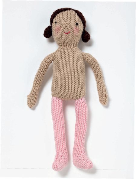 Basic Knitted Doll (Free Knitting Pattern) - Craftfoxes Knitting Dolls Free Patterns, Knitted Dolls Free, Knitted Doll Patterns, Knitted Toys Free Patterns, Doll Patterns Free, Baby Doll Pattern, Rag Doll Pattern, Knitting Patterns Toys, Vogue Knitting