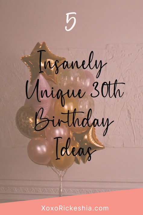 Embrace the big 3-0 in style! Say a grand farewell to your 20s and dive into the next exciting chapter with these 5 unique 30th birthday celebration ideas. These aren't your average party plans - they're designed to kickstart your 30s with a bang! Whether you're looking for a quiet gathering or a solo adventure. Keep Reading For These Insanely Unique Ideas. 30th Bday Outfit Ideas, 30 Year Birthday Party Ideas For Her, 30th Birthday Must Haves, Intimate 30th Birthday Ideas, Creative 30th Birthday Ideas, Party Themes For 30th Birthday, Ideas 30th Birthday For Women, 30th Birthday Plans, Thirty Theme 30th Birthday