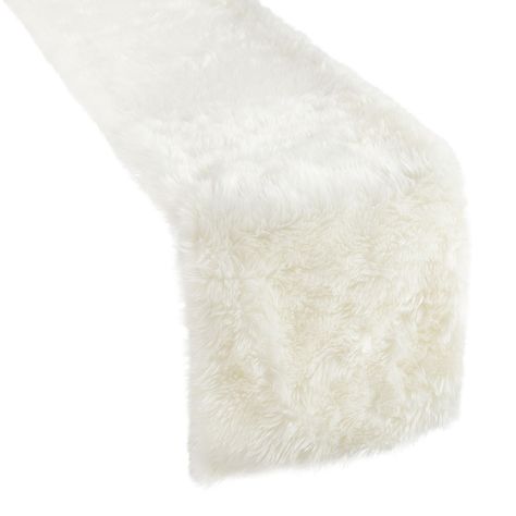 North Pole Trading Co. Holiday Faux Fur Table Runner, Color: White - JCPenney Cozy White Christmas, Faux Fur Table Runner, Fur Table Runner, Fur Table, Christmas Table Runner Pattern, Home Entertaining, Minimalist Luxury, Winter Onederland, Table Runner Pattern