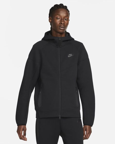 Nike Tech Fleece Hoodie, Nike Windrunner, Nike Sportswear Mens, Tech Fleece Hoodie, Nike Sportswear Tech Fleece, Tech Hoodie, Windrunner Jacket, Black Hoodie Men, Nike Brand