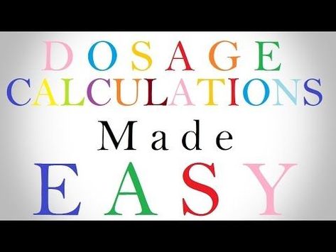 Dosage Calculations Made Easy | Nursing Drug Calculations | Med Math: Ev... Dosage Calculations Nursing, Nursing Calculations, Med Math, Nursing Math, Medical Math, Dosage Calculations, Paramedic School, Nursing School Prerequisites, Nursing Fun