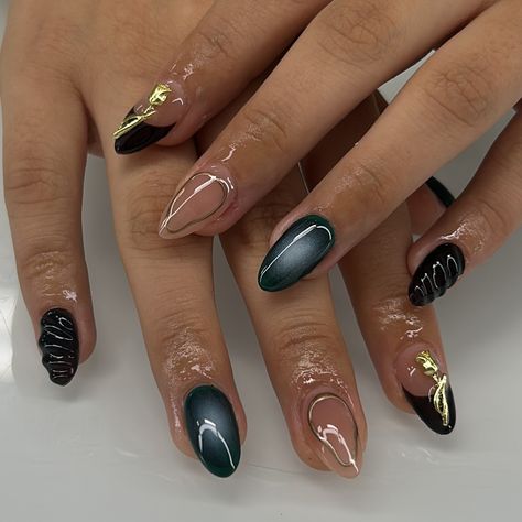 🍵🤎🥀 fall tones - - - #gelx Material Gworl, Ambassador Program, Fall Tones, December Nails, Short Acrylic, Nail Inspiration, Chic Nails, Nails Inspo, Hand Art