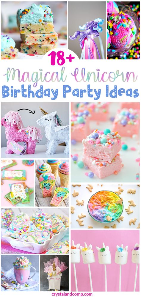 Magical Unicorn Birthday Party, Unicorn Birthday Party Ideas, Unicorn Birthday Party Decorations, Unicorn Themed Birthday Party, Rainbow Unicorn Birthday, Unicorn Birthday Party, Unicorn Cupcakes, 6th Birthday Parties, Unicorn Cake