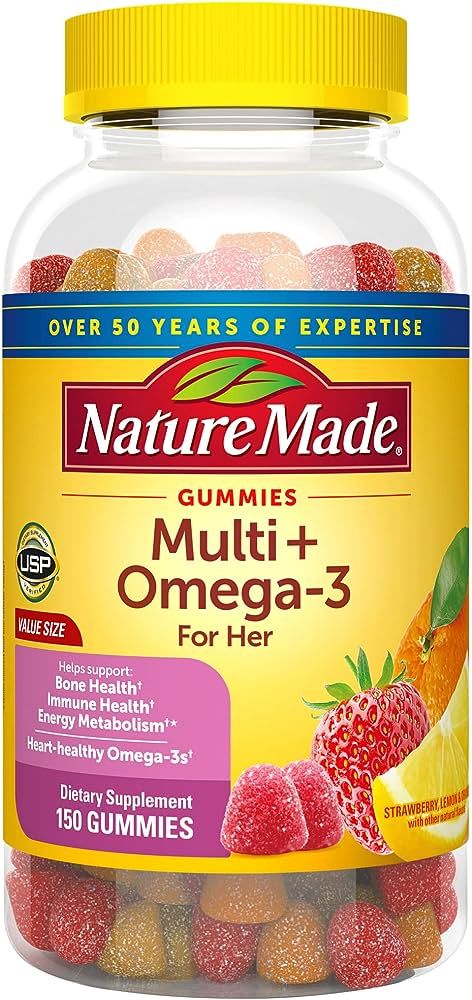 Like how that rhymes? You'll like the benefits even more! Nature Made Multivitamin + Omega-3 gummies are a great way to boost your health. Omega-3 has many listed benefits, including heart health support and healthy skin! Another simple and tasty way to glow inside out. #omega-3 #multivitamin #naturemade #gummies #skin Cranberry Vitamins, Multivitamin For Women, Nature Made Vitamins, Omega 3 Supplements, Multivitamin Supplements, Men's Vitamins, Gummy Vitamins, Vitamins For Women, Diet Supplements