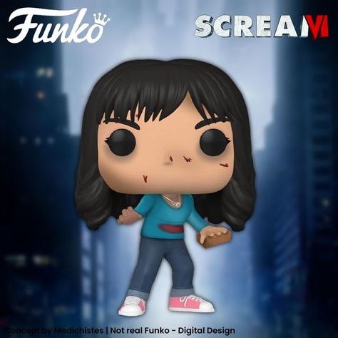 Scream Funko Pop, Funko Pop Horror, Scream Vi, David Arquette, Scream Franchise, Neve Campbell, Custom Funko Pop, Scream 6, Custom Funko