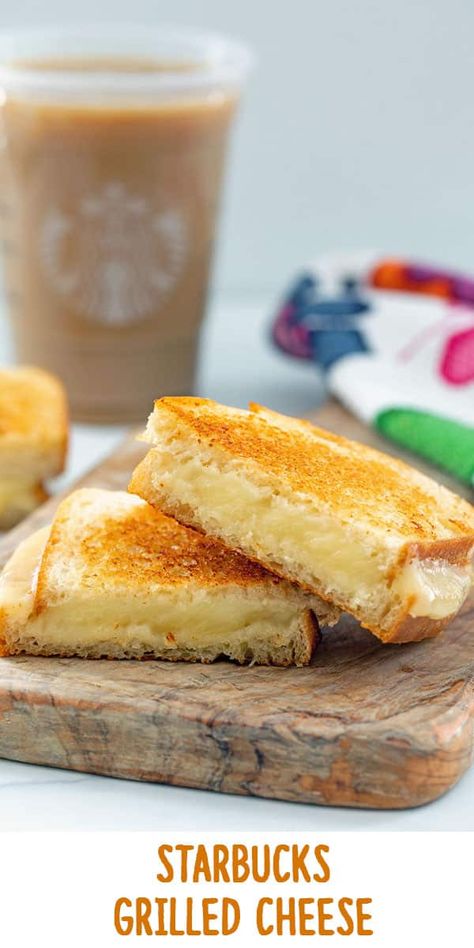 Starbucks Grilled Cheese {Copycat Recipe} Panera Grilled Cheese, Starbucks Grilled Cheese, Garlic Parmesan Butter, Parmesan Butter, Perfect Grilled Cheese, Grilled Cheese Recipe, Grill Cheese Sandwich Recipes, Cheese Sandwich Recipes, Best Grilled Cheese