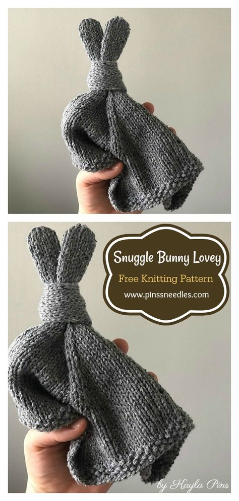 Easy Snuggle Bunny Lovey Blanket Free Knitting Pattern #freeknittingpattern #knittingpattern #easyknittinproject #babyloveyfreepattern Baby Knitting Free, Owl Knitting Pattern, Snuggle Bunny, Bunny Knitting Pattern, Bunny Lovey, Bunny Blanket, Knitted Toys Free Patterns, Lovey Pattern, Easy Knitting Projects