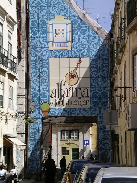 Alfama the #FADO old Lisbon district, with its narrow streets and typical small restaurants #Portugal #Portugal_Milenar Lisbon City, Braga Portugal, Small Restaurants, Portugal Lisbon, Lisbon Travel, Portuguese Culture, Iberian Peninsula, Sintra Portugal, Portuguese Tiles