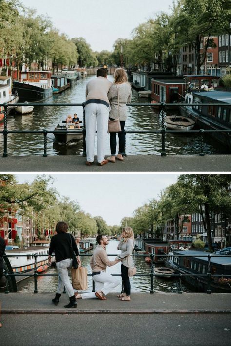 European Proposal, Amsterdam Proposal, Amsterdam Engagement Photos, Amsterdam Engagement, Proposal Central Park, Paris Marriage Proposal, Best Wedding Proposals, Wedding Proposals, My Dream Came True