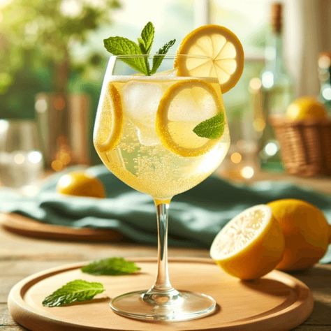 Limoncello Spritz | Chilled Magazine Limoncello Drinks, Limoncello Spritz, Limoncello Recipe, Negroni Cocktail, Bar Spoon, Mint Sprig, Whiskey Sour, Winter Dinner, Club Soda