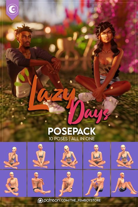 [FEMBOY] - Lazy Days Posepack | Patreon Sitting Poses Sims 4, Sims 4 Sitting Poses, Poses Sitting, Sims 4 Beds, Ts4 Poses, Sims Stories, Sims 4 Tsr, Sims 4 Traits, The Sims 4 Packs