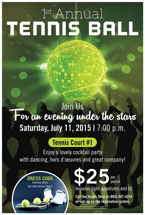 Tennis Ball party poster flyer event template Tennis Decorations, Country Club Events, Tennis Birthday Party, Tennis Events, Tennis Birthday, Golf Events, Tennis Serve, Tennis Posters, Tennis Party