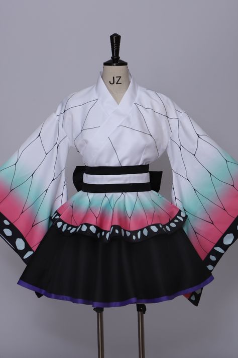 Kochou Shinobu Kimono Cosplay Shinobu Kochou Cosplay, Demon Slayer Costume, Slayer Dress, Kimono Cosplay, Kochou Shinobu, Maid Cosplay, Anime Costumes, Halloween Outfit, Cosplay Dress