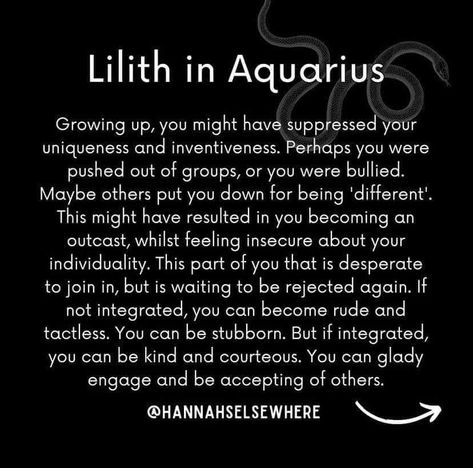 Lilith Aquarius, Lilith In Aquarius, Astrology Planets, Feeling Insecure, Human Design, Birth Chart, Inspire Others, Star Signs, Astrology