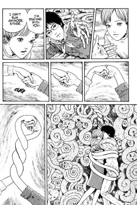 Uzumaki 19: Completion - Read Uzumaki Chapter 19: Completion Online - Page 1 Japanese Horror, Junji Ito, Manga Panels, Beautiful Dark Art, Scary Art, Creepy Art, Manga Pages, Anime Wall Art, Comic Panels