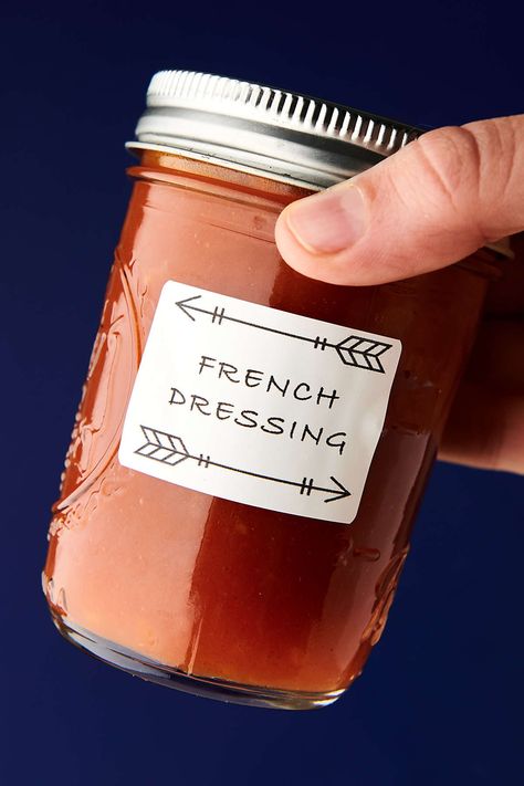 Healthy Homemade French Dressing Recipe - Vegan  Gluten Free Catalina Dressing Recipes, Homemade French Dressing, French Dressing Recipe, Healthy Dressing Recipes, Easy Salad Dressing Recipes, Salad Dressing Recipes Healthy, Different Salads, Creamy Salad Dressing, Flavored Olive Oil