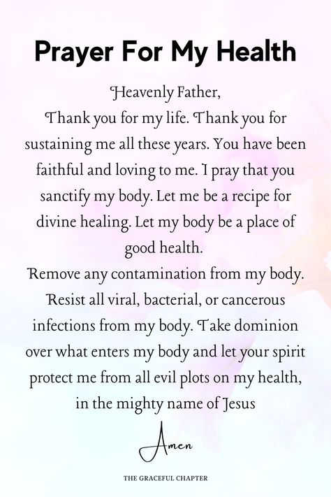 Health Prayers Strength, Prayers For Health And Healing For Myself, Spiritual Prayers For Health And Healing, Prayers For Medical Procedures, God Prayers For Healing, Best Prayers For Healing, Health Prayer Healing, Pray For Health And Healing, Prayers For The Mind