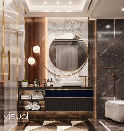 Bathroom on Behance Washroom Tiles Design, Small Luxury Bathroom, Toilet Design Modern, Luxury Bathroom Vanity, Modern Luxury Bathroom, Bathroom Vanity Decor, Washroom Decor, Bathroom Vanity Designs, Washbasin Design