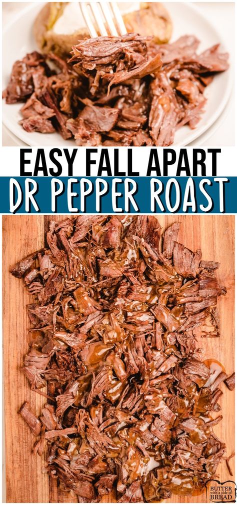 Dr Pepper Bbq Beef Crock Pot, Dr Pepper Shredded Beef, Beef Roast Ideas Crockpot, Bread And Butter Roast Beef Recipes, Bbq Roast Crockpot, Roast Recipes Crockpot Easy, Best Beef Roast Crockpot Recipes, Recipes For Beef Roast, Dr Pepper Roast