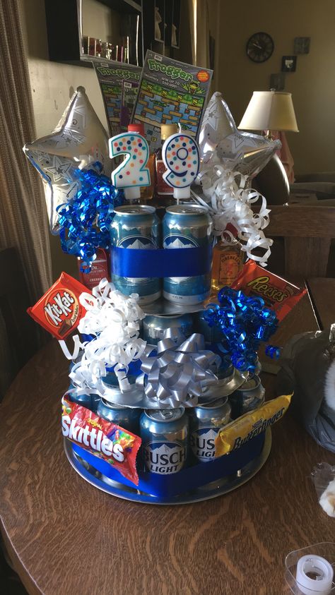 Beer cake, 29 beers for 29th birthday! 29th Birthday Ideas For Him Boyfriends, Mens 29th Birthday Ideas, 29 Birthday Ideas For Men, 29 Birthday For Him, 29 Birthday Ideas For Him, 34th Birthday Ideas For Him, 29th Birthday Cakes For Him, 29th Birthday Ideas For Him, 29 Birthday Cakes For Him