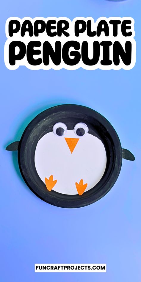 Paper plate penguin craft is a fun and easy winter project for kids! Perfect for preschoolers and toddlers, this simple penguin-themed activity combines creativity and learning. Whether for holiday crafts, winter animal crafts, or January classroom activities, this DIY holiday craft will keep kids entertained. Use recycled materials to make adorable penguins while teaching sustainability. A must-try winter craft idea for home or school, and a great addition to any winter animal craft collection! Paper Plate Craft For Preschoolers, Penguin Projects For Toddlers, Paper Plate Preschool Crafts, Winter Animals Kindergarten Activities, Penguins Craft Preschool, Winter Animals Crafts For Kids, Winter Animals Art For Toddlers, Polar Animal Crafts Preschool, Penguins For Preschool