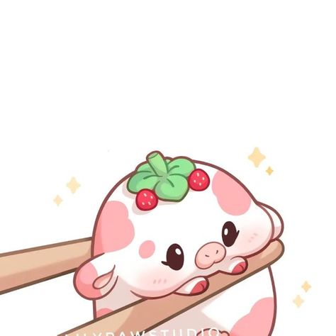 🌸🍃Lily Paw🍃🌸 on Instagram: "Oldie but goldie 🍓🐮🤎 Bringing back strawberry and choco moochis because I've been so busy and haven't had time to finish new things 🙈 Lots of new exciting stuff in the backstages though! I have been ordering my first merch already and a few more things for the shop 👀✨ Everything is still on production but can't wait to have it on my hands and show you 🤭🥰 . [Shares and saves are super appreciated 💖] . . . #cow #cowart #cutecow #cowdrawing #cuteart #kawaiiar Strawberry Cow Background, Strawberry Cow Pfp, Strawberry Cow Aesthetic, Strawberry Cow Wallpaper, Strawberry Cow Drawing, Cute Cow Art, Strawberry Milk Cow, Cute Strawberry Cow, Cute Cartoon Cow