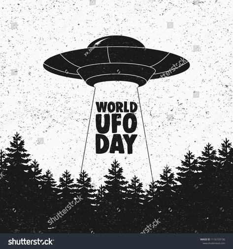 Flying Spaceship, World Ufo Day, Spaceship Illustration, Funny Patches, Human Drawing, World Days, Flying Saucer, Grunge Vintage, Restaurant Interior Design