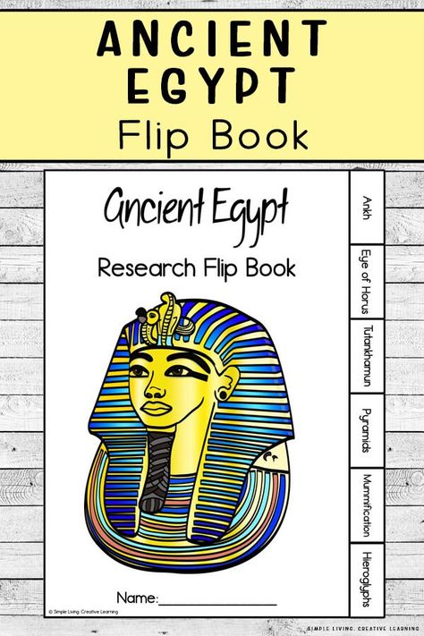 Ancient Egypt Flip Book Ancient Egypt Printables, Ancient Egypt Unit Study, Ancient Egypt Lessons, Ancient Egypt Crafts, Ancient Egypt Activities, Egypt Lessons, Ancient Egypt For Kids, Ancient Egypt Unit, Egypt Activities