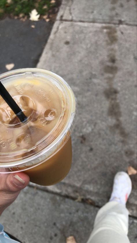 Coffee | Iced Coffee | summer | mtl | walk | hot girl walk | Walking With Coffee Aesthetic, Aesthetic Iced Coffee, Coffee Walk, Bed Project, Coffee Summer, Girl Walk, Walking Women, Girl Walking, Street Girl