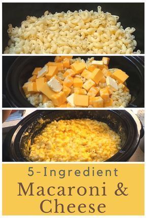 5-ingredient crock pot macaroni and cheese is absolutely amazing! I could eat two pots of this by myself! :) Creamy Crockpot Mac And Cheese Recipe, Crock Pot Macaroni And Cheese, Crock Pot Macaroni, Crockpot Mac N Cheese Recipe, Crockpot Mac And Cheese, Easy Mac And Cheese, Macaroni Cheese Recipes, Family Fresh Meals, Crockpot Dishes