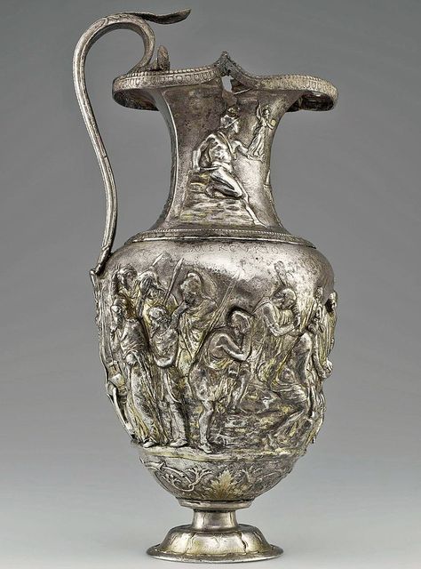 A-5 Roman Pitcher No-1 - Episodes from the life of Achille… | Flickr Greek Warriors, Greek Warrior, Normandy France, France Paris, Precious Metal, Artifacts, Precious Metals, No 1, Antique Silver