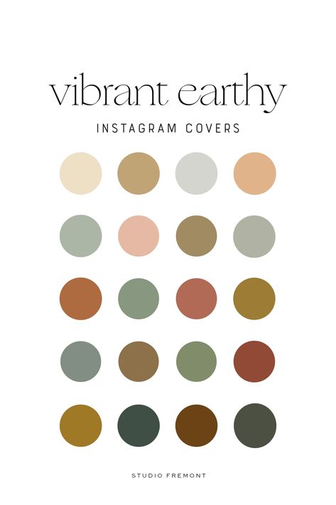 Instagram Highlight Covers Solid Color, Boho Earth Tones, Bohemian Branding, Branding Color Palette, Earth Tone Color Palette, Story Backgrounds, Instagram Covers, Pumpkin Tattoo, Beach Wedding Colors