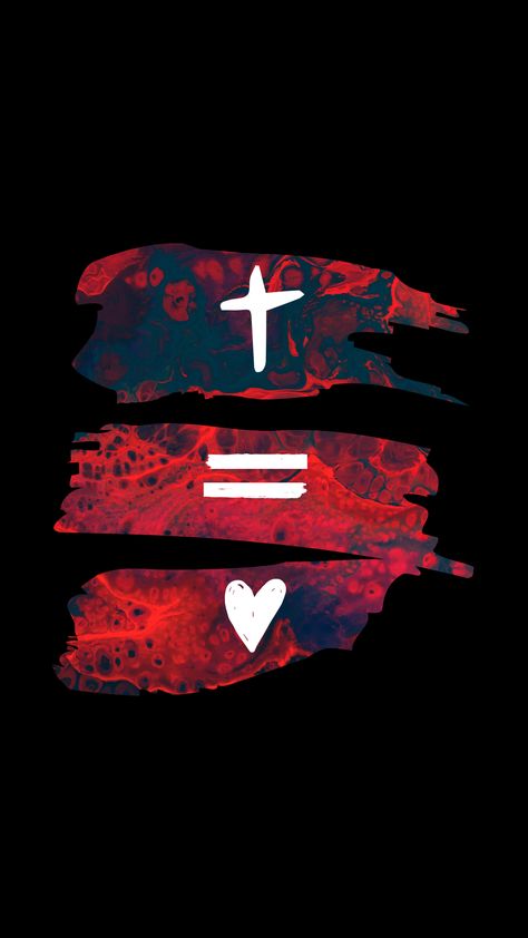 He died. He rose. And He will return.    #crossequalslove #red #marble #paint #art #christian #christianity #wallpaper #inspo #qotd The Cross, Jesus, Paint, Red, White, Black, Art