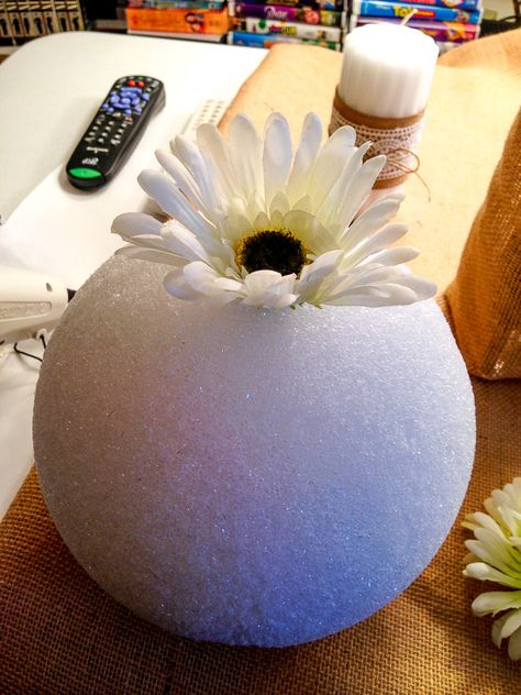 How to make a silk flower kissing ball aka pomander - Easy Floral Arrangements, Pomander Balls, Kissing Balls, Work For The Lord, Flowering Bushes, Kissing Ball, Gerber Daisies, Silk Floral Arrangements, Floral Picks