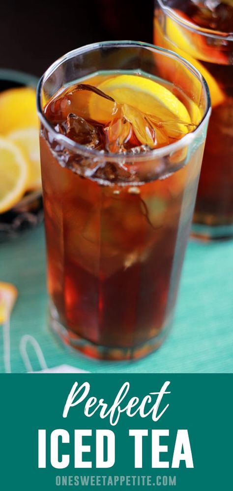 Easy Iced Tea Recipes, Best Iced Tea Recipe, Drinks Corner, Caramel Frappe, Iced Tea Recipes Homemade, Homemade Iced Tea, Sweet Tea Recipes, Iced Tea Recipe, Making Iced Tea