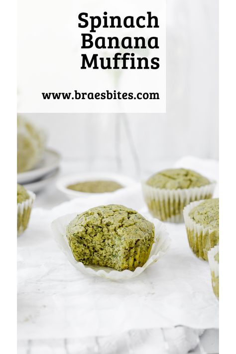 Spinach banana muffins are perfect to whip up for a healthy morning treat. Don’t let the green color and spinach fool you – these muffins are delicious! They are loaded with spinach and banana, and made from a mixture of oat flour and flaxseed meal. Spinach Banana Muffins, Banana Muffins Gluten Free, Flax Seed Meal, Gluten Free Banana Muffins, Spinach Muffins, Muffins Gluten Free, Flaxseed Meal, Drink Inspiration, Flax Seed Recipes