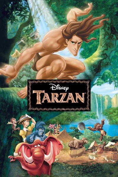 Tarzan (1999) Wayne Knight, Tarzan Movie, Tarzan Disney, Tarzan Of The Apes, Disney Poster, Walt Disney Movies, Animated Movie Posters, Disney Movie Posters, Animation Disney